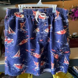 Nautical Print Swim Shorts. Men’s size XXL.